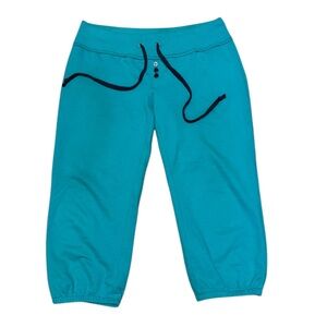 Flirtitude Women’s Jogger Sweat Pants Size Small Turquoise Blue Sweats